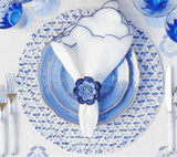 Pareo Napkin Ring in Periwinkle & Blue by Kim Seybert at Fig Linens and Home 4