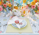 Pareo Napkin Ring in Pink & Orange Kim Seybert at Fig Linens and Home 3