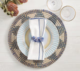Pop Rocks Napkin Ring in Navy & Blue by Kim Seybert at Fig Linens and Home - Lifestyle 2