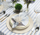 Portofino Placemat in Natural Set of 4 by Kim Seybert - Lifestyle at Fig Linens and Home