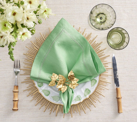 Radiate Charger in Gold Set of 4 by Kim Seybert GOLD 14.5"L x 14.5"W x 0.5"H Charger - Set of 4 at FIG LINENS AND HOME 3