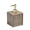 Reed Soap Dispenser in Brown Kim Seybert Brown 3.5"L x 3.5"W x 6.5"H at FIG LINENS AND HOME 1