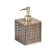 Reed Soap Dispenser in Brown Kim Seybert Brown 3.5"L x 3.5"W x 6.5"H at FIG LINENS AND HOME 1