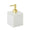 Reed White Soap Dispenser | Kim Seybert at Fig Linens and Home