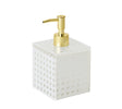 Reed White Soap Dispenser | Kim Seybert at Fig Linens and Home