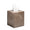 Reed Tissue Box in Brown Kim Seybert Brown 5.25"L x 5.25"W x 6.3"H at FIG LINENS AND HOME 1