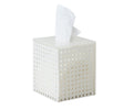 Reed White Tissue Box | Kim Seybert at Fig Linens and Home