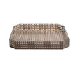 Reed Tray in Brown, 15"L x 15"W Kim Seybert Brown 15"L x 15"W x 2"H at FIG LINENS AND HOME 1