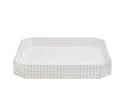 Reed White Vanity Tray | Kim Seybert at Fig Linens and Home