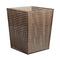 Reed Waste Basket in Brown Kim Seybert Brown 9.5"L x 9.5"W x 11.75"H at FIG LINENS AND HOME 1