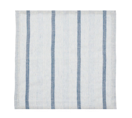 Ribbon Stripe Cloth Napkins in Ivory & Blue Set of 4 | Kim Seybert at Fig Linens and Home 3