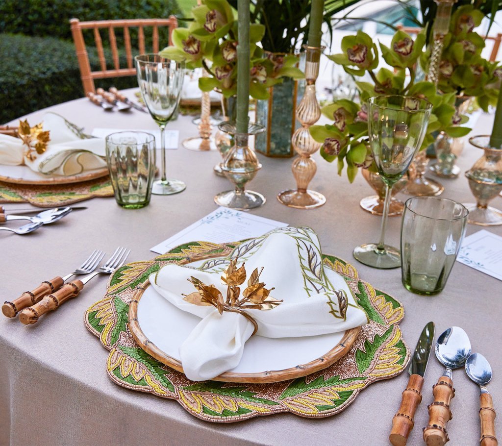 Ripple Champagne Candlestick Detail 6 | Kim Seybert at Fig Linens and Home