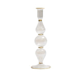 Ripple Clear Candlestick Detail 2 | Kim Seybert at Fig Linens and Home