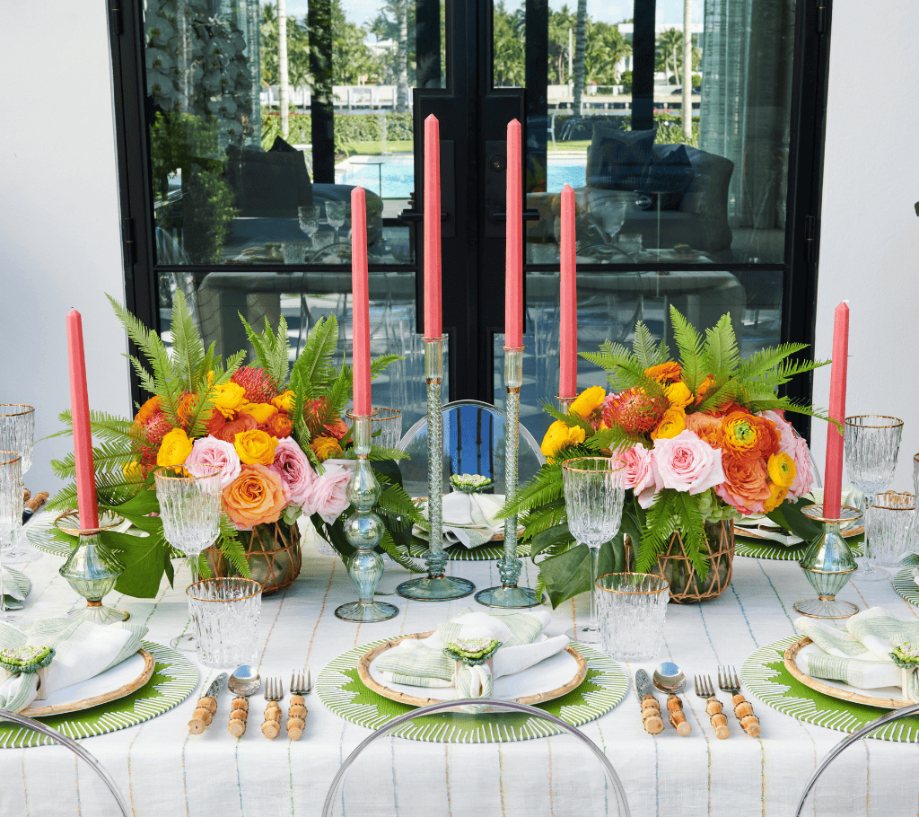 Ripple Green Candlestick Detail 4 | Kim Seybert at Fig Linens and Home