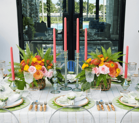 Ripple Green Candlestick Detail 4 | Kim Seybert at Fig Linens and Home