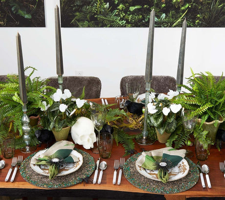 Ripple Green Candlestick Detail 5 | Kim Seybert at Fig Linens and Home