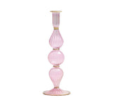 Ripple Candle Holder in Pink by Kim Seybert at Fig Linens and Home
