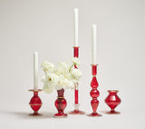 Ripple Ruby Candlestick Detail 3 | Kim Seybert at Fig Linens and Home