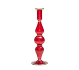 Ripple Ruby Candlestick Detail 2 | Kim Seybert at Fig Linens and Home
