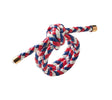 Rope Knot Napkin Ring in Red, White, Blue by Kim Seybert at Fig Linens and Home - View 1