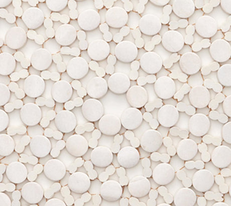 Round Bamboo Placemat in White Set of 4 by Kim Seybert at Fig Linens and Home - Image 8