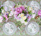 Round Bamboo Placemat in White Set of 4 by Kim Seybert at Fig Linens and Home - Image 4