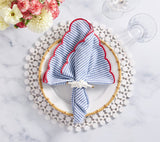 Round Bamboo Placemat in White Set of 4 by Kim Seybert at Fig Linens and Home - Image 10