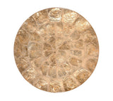 Round Capiz Champagne Placemat | Kim Seybert at Fig Linens and Home