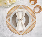 Russet Gold/Silver Placemat Detail 5 | Kim Seybert at Fig Linens and Home