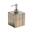Russet Gold/Silver Soap Dispenser | Kim Seybert at Fig Linens and Home