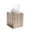 Russet Gold/Silver Tissue Box | Kim Seybert at Fig Linens and Home