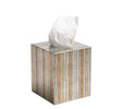 Russet Gold/Silver Tissue Box | Kim Seybert at Fig Linens and Home