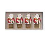 Santa Red/White Napkin Ring Detail 3 | Kim Seybert at Fig Linens and Home