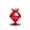 Scallop Bud Vase in Ruby Kim Seybert
