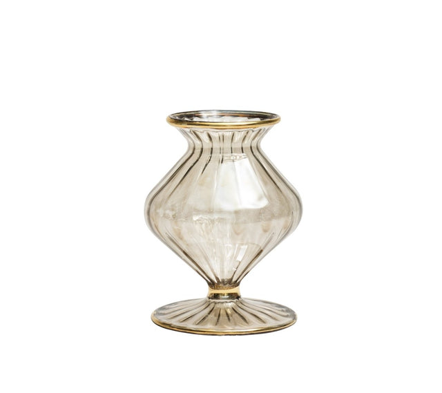 Scallop Bud Vase in Smoke Kim Seybert