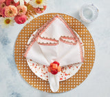 Sea Stone Napkin Ring in Orange Set of 4 by Kim Seybert at Fig Linens and Home - View 2