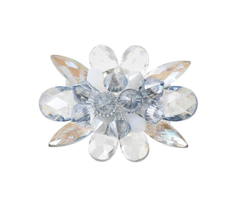 Spectra Napkin Ring in Glacier Blue, Set of 4 in a Gift Box GLACIER BLUE 2.8" L x 2.2" W x 2.4" H at FIG LINENS AND HOME 5