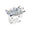 Spectra Napkin Ring in Glacier Blue, Set of 4 in a Gift Box GLACIER BLUE 2.8" L x 2.2" W x 2.4" H at FIG LINENS AND HOME 1