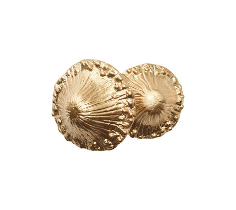 Sprout Napkin Ring in Brown & Gold, Set of 4 Kim Seybert - Top View