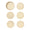 Starry Night Coaster in Gold & Silver, Set of 6 in a Caddy Kim Seybert at Fig Linens and Home - 7