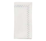 Starry Night Napkin in White & Blue, Set of 4 Kim Seybert at Fig Linens and Home - 27