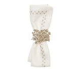 Starry Night Napkin in White & Silver, Set of 4 Kim Seybert at Fig Linens and Home - 39