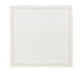 Starry Night Napkin in White & Silver, Set of 4 Kim Seybert at Fig Linens and Home - 40