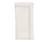 Starry Night Napkin in White & Silver, Set of 4 Kim Seybert at Fig Linens and Home - 38