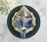 Starry Night Placemat in Cadet, Set of 4 Kim Seybert at Fig Linens and Home - 9