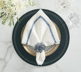 Starry Night Placemat in Cadet, Set of 4 Kim Seybert at Fig Linens and Home - 10