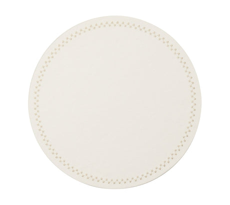 Starry Night Placemat in White & Gold, Set of 4 Kim Seybert at Fig Linens and Home - 23