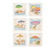 Sunny Isles Cocktail Napkins Set of 6 in a Gift Box by Kim Seybert WHITE/MULTI 6"L x 6"W x 0.1"H at FIG LINENS AND HOME 2