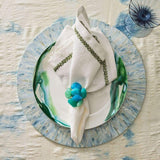 Tahiti Placemat in Periwinkle Set of 4 by Kim Seybert at Fig Linens and Home - Lifestyle 2
