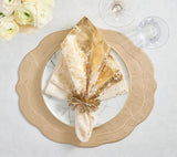 Tailored Placemat in Gold by Kim Seybert at Fig Linens and Home - Lifestyle 2